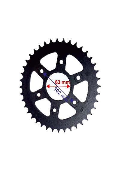 ARKA DİŞLİ 520-40T İÇ 63X6 DELİKLİ BAJAJ DOMİNAR 400