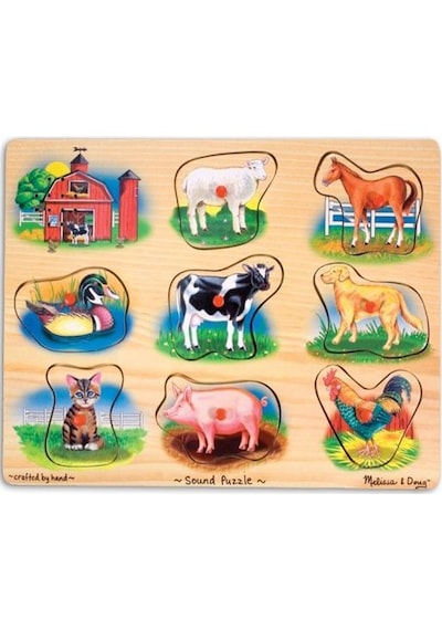 Melissa&Doug Sesli Yapboz Çiftlik Hayvanları Md000268