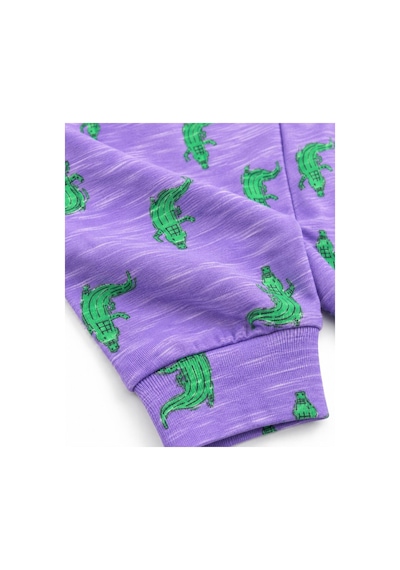 H&c Coolboy H&c Çocuk Timsah Desenli Uzun Kollu Pijama Takımı Lila