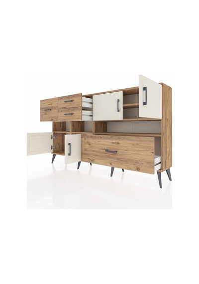 Arges Konsol 5 Raflı 4 Çekmeceli 4 Kapaklı 176x30x99 Çam-aytaşı/çam Aytası/atlas Çam - Atlas Çam Arges Konsol 5 Raflı 4 Çekmeceli 4 Kapaklı 176x30x99 Çam-aytaşı/çam Aytası/atlas Çam - Atlas Çam
