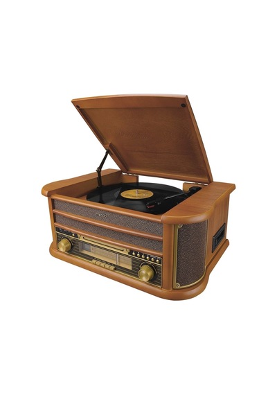 Mikado Nostalgia Mn-p325 Dönence Pikap Ahşap 2x5w Stereo Spk Mp3 Çalar Usb-radyo-cd-kaset -bt Müzik
