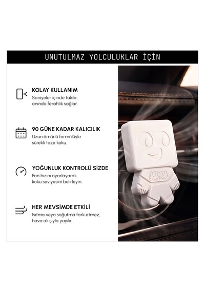 Vavana Jooy Araba Klima Kokusu 6'lı Set, 90 Gün Etkili Oto Kokusu Vanilya Sandal