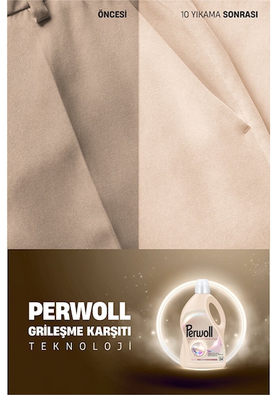 Perwoll Açık Renkliler Hassas Sıvı Çamaşır Deterjanı 2.97l 4'lü S 2950 ML