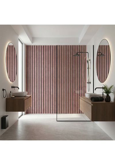 60x280 Duvar Paneli Lambiri Desen ,salon,duvar,tv Ünitesi-vişne Çürüğü ,siyah Mt226