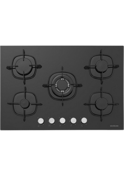 Silverline BO6502B02 - CS5365B01 Siyah Cam Ankastre Set