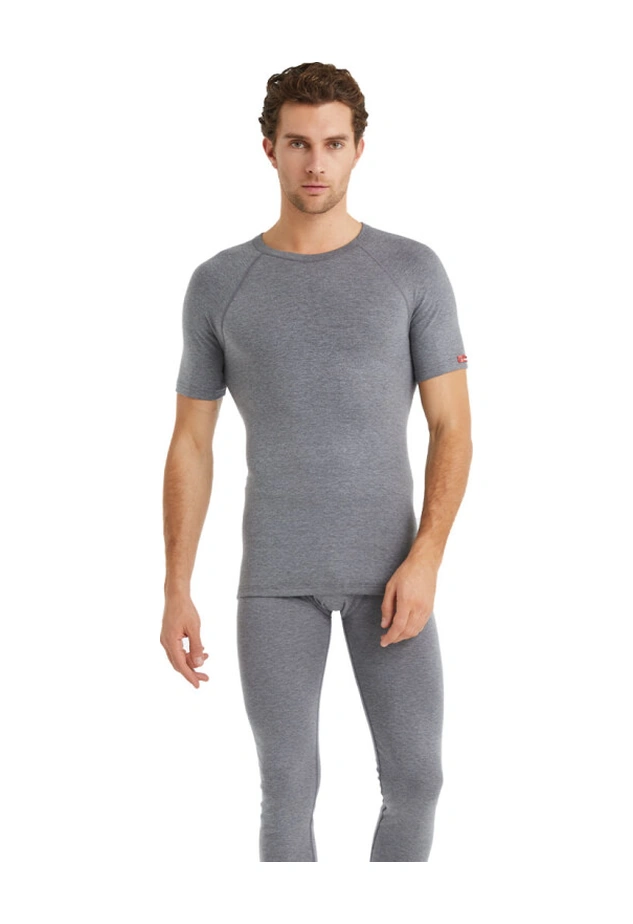 Blackspade Unisex Termal Tişört 2. Seviye 9258 - Gri Melanj