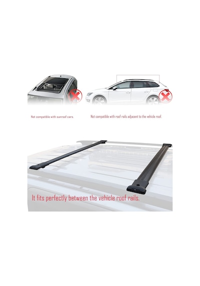 Jeep Cherokee (Kj) 2002-2007 Arası Fly Model Ara Atkı Tavan Barı (525994578)