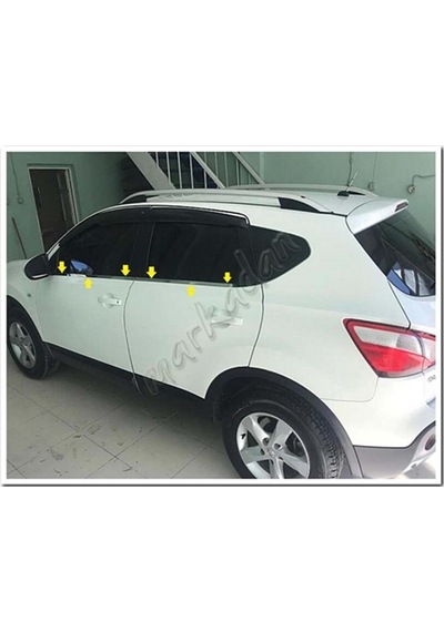 Nissan Qashqai Krom Cam Çıtası 2007-2014 4 Parça Paslanmaz Çelik