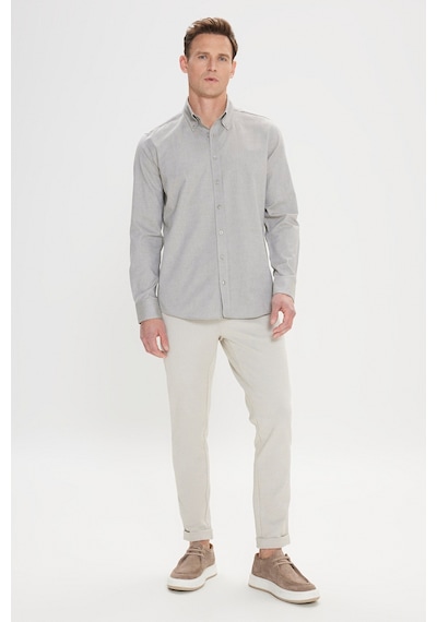 AC&Co / Altınyıldız Classics Erkek Yesıl Slim Fit Dar Kesim Düğmeli Yaka %100 Pamuk Oxford Gömlek Yeşil AC&Co / Altınyıldız Classics Erkek Yesıl Slim Fit Dar Kesim Düğmeli Yaka %100 Pamuk Oxford Gömlek Yeşil