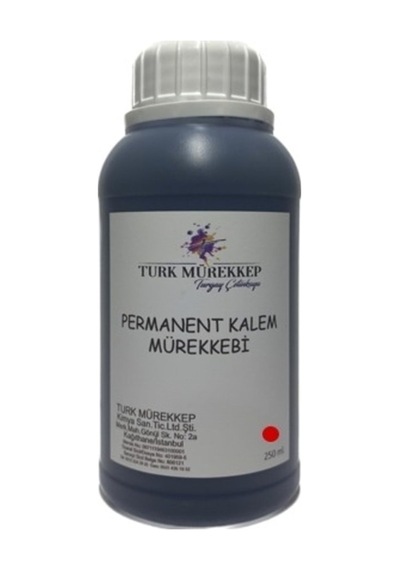 Permanent Kalem Mürekkebi Kırmızı 250 Ml.