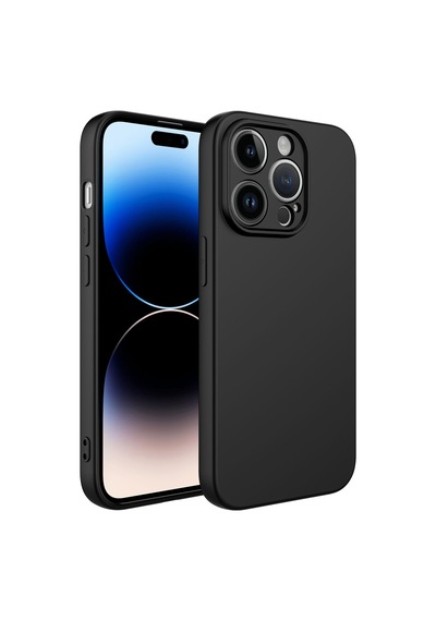 More Tr Apple Uyumlu iPhone 14 Pro Max Kılıf Zore Kamera Korumalı Mara Lansman Kapak Siyah