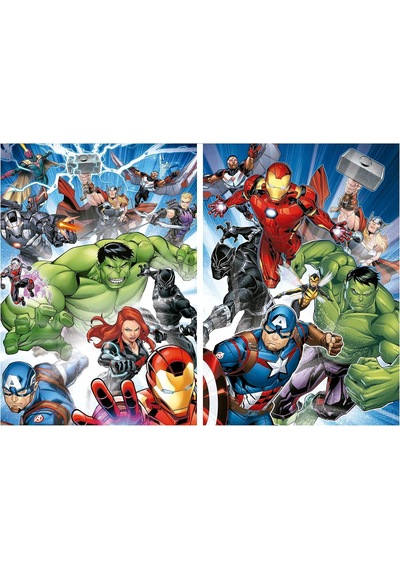 Educa 2x100 Parça Yenilmezler Erkek Çocuk Puzzle - 6-8 Yaş