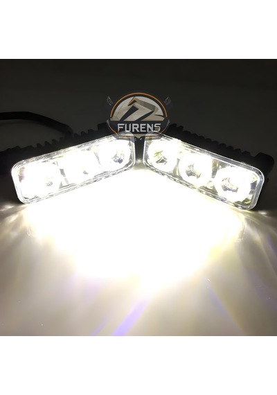 Gündüz Ledi 2 X 3 Motosiklet Otomobil Atv Üniversal Sis Farı