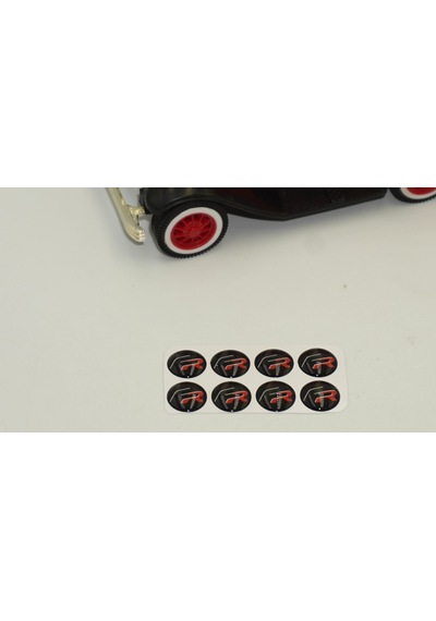 Seat Uyumlu Fr Logo Jant Torpido Direksiyon 11Mm Damla Sticker Logo Seti