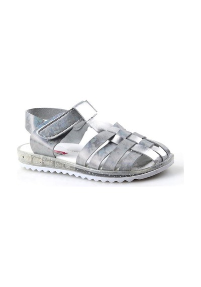 Papuçcity Arzen 02413 Orto Pedik Kız Çocuk Sandalet Ayakkabı Gümüş