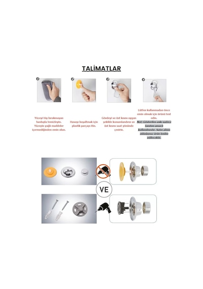 Vakumlu Banyo Tuvalet Havlu Askısı 4 Kancalı Siyah Siyah
