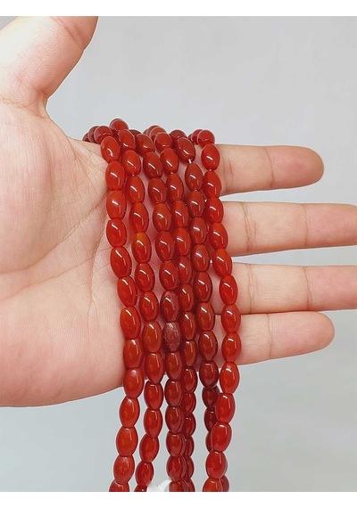 Bileklik Boy Akik Taşı Arpa Kesim Yarım Dizi 6 8.5mm 49974 18cm Uzunluğundadır Çok Renkli Bileklik Boy Akik Taşı Arpa Kesim Yarım Dizi 6 8.5mm 49974 18cm Uzunluğundadır Çok Renkli