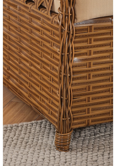 Duru 2 Kişilik Rattan Bahçe Balkon Mutfak Masa Takımı Kahve Kahverengi