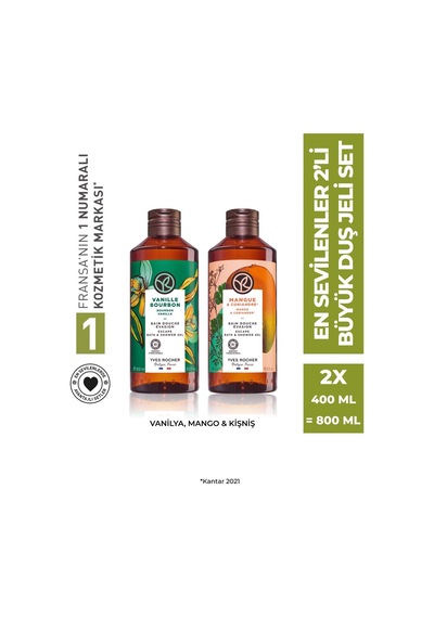 Yves Rocher En Sevilenler 2'li Büyük Duş Jeli Seti-9916825 400 Ml Diğer