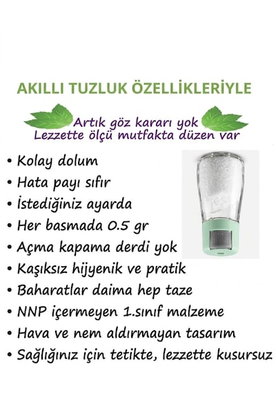 GRINDER ÖĞÜTÜCÜ + AKILLI TUZLUK+ EFEM KAYA TUZU