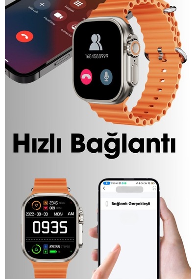 Wearfitpro Wearfit Ws X9 7 Kordonlu Akıllı Kol Saati 49mm Tft Ekran Gri