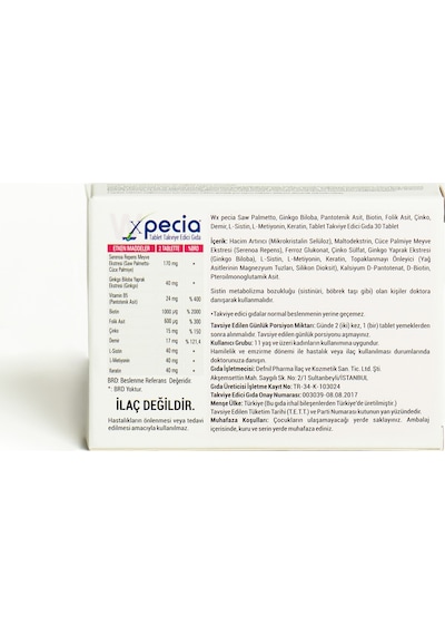 Xpecia Kadın 30 Tablet