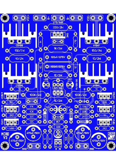 2000 Watt Stereo Çift Kanal Amfi Devresi