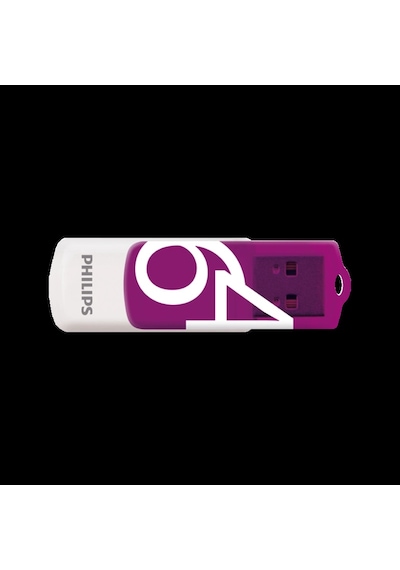 Phılıps 64gb Usb 2.0 25/10mb/s Fm64fd05b/00