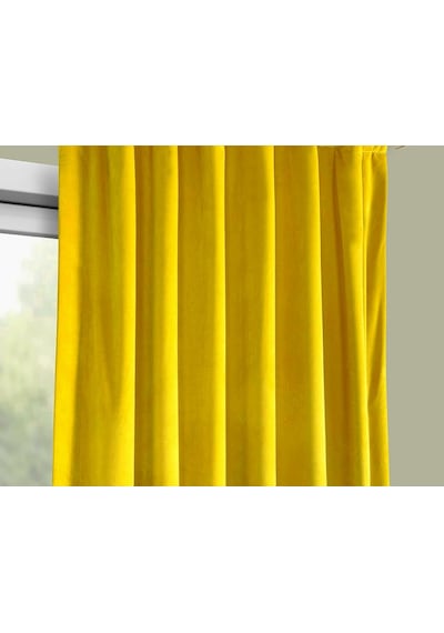 Evdepo Home Deniz Soft Pileli Fon Perde Sarı