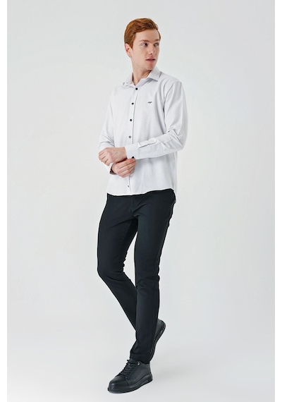 İmza Siyah Uzun Kollu Desenli Armürlü Cepsiz Pamuklu Klasik Slim Fit Dar Kesim Gömlek 1004240189-siyah Siyah İmza Siyah Uzun Kollu Desenli Armürlü Cepsiz Pamuklu Klasik Slim Fit Dar Kesim Gömlek 1004240189-siyah Siyah