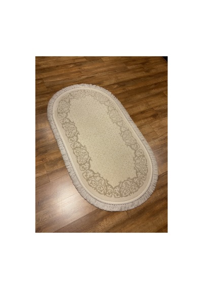 Daphne 11016a Krem-bej Oval Halı Çok Renkli