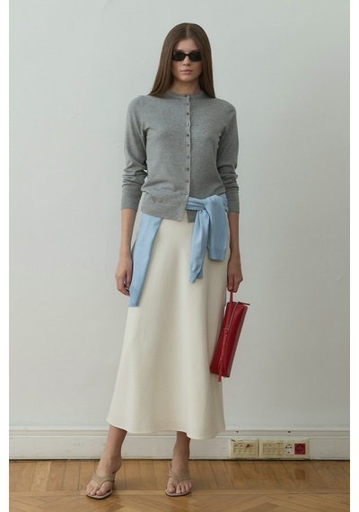 Suud Collection Gri Arya Triko Hırka