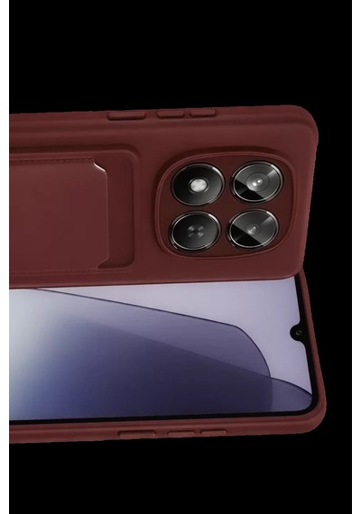 Xiaomi Redmi Note 15 Pro 5g Kelvin Kartvizitli Silikon - Bordo