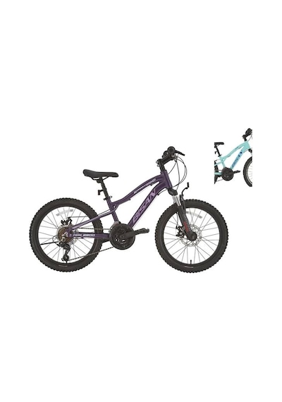 Bisan Kdx 2500-d Kız Çocuk Bisikleti 28cm Md 20 Jant 21 Vites Turkuaz Mavi Beyaz Çok Renkli