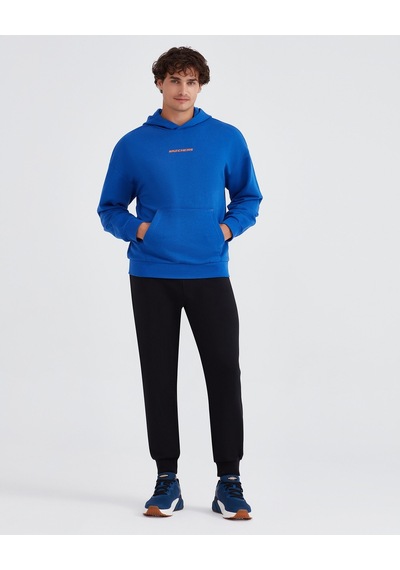 Skechers M Essential Hoodie Sweatshirt Erkek Mavi Sweatshirt S232438-403 Mavi