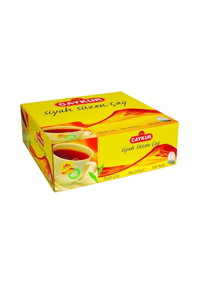 Çaykur Siyah Süzen Bardak Poşet Çay 100 x 2 G