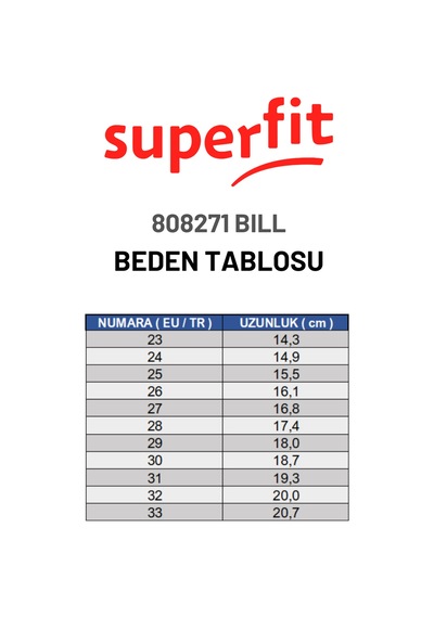 Superfit Bill Çocuk Ev Kreş Ayakkabısı - Siyah 808271-0100 Siyah