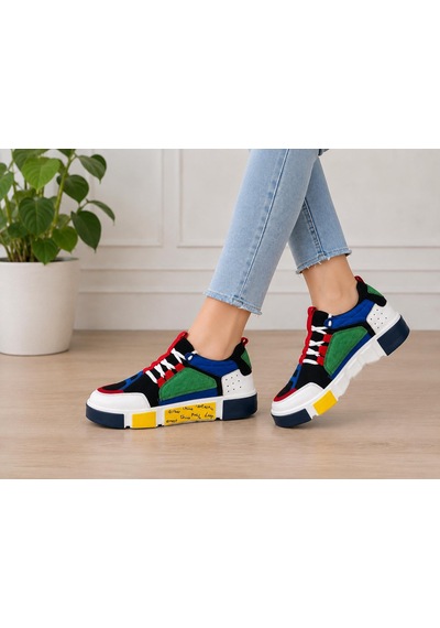 Papucumun Dünyası Kadın Çok Renkli Free Style Modern Günlük Sneaker
