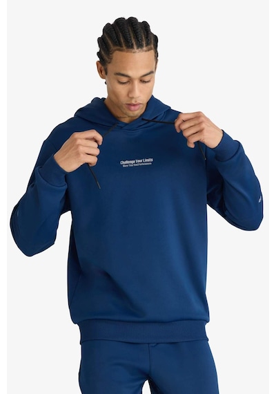 Defacto Defactofit Standart Fit Kapüşonlu Sporcu Sweatshirt D3736ax25wnnv248 Lacivert