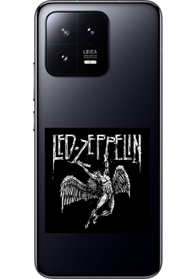 Xiaomi Mi 13 Uyumlu Şeffaf Kılıf Led Zeppelin Tasarımlı