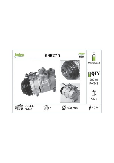 Audi A6 C5 Klima Kompresoru 1.8t 1998-2004 Valeo 699275