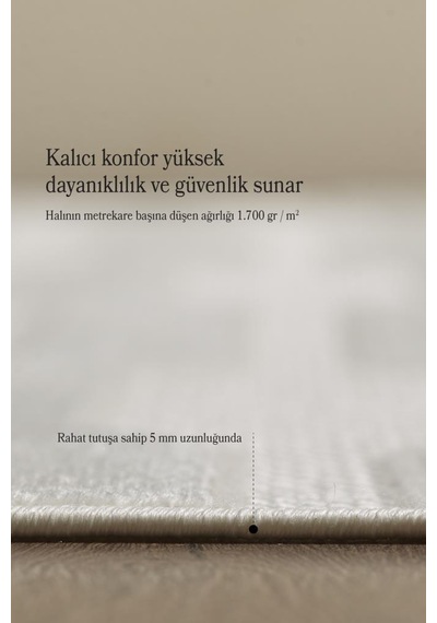 Özel Tasarım Krem Sisal Kolay Temizlenebilir, Kaymaz Tabanlı Şık Oturma Odası Ve Salon Halısı