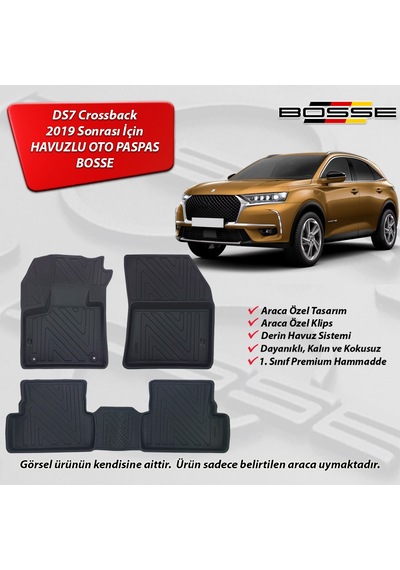 Ds7 Paspas Araca Özel 2019 2024 Bosse Paspas 3d Havuzlu