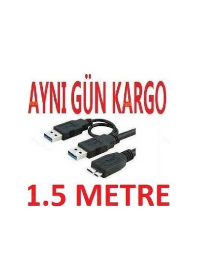 Taşınabilir Hardisk Micro Usb 3.0 Y Kablosu Hdd Bağlantı 4574A