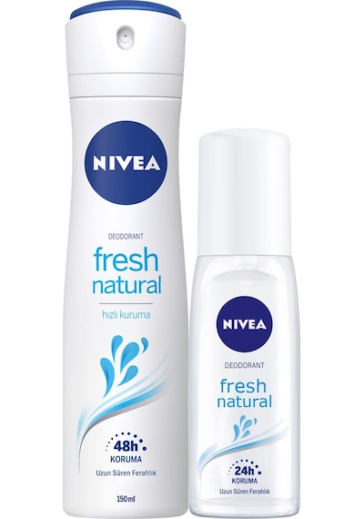 Nivea Pump Kadın Sprey Fresh Deodorant 75 ML + Nivea Kadın Sprey Deodorant 150 ML