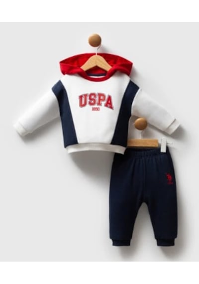 U.S. Polo Assn. U.s. Polo 2li Takım Beyaz Açık Lacivert