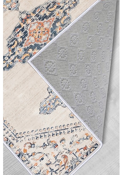 Rovigo Home Dijital Baskı Yıkanabilir Kaymaz Taban Salon Halısı  RVG1717 Çok Renkli