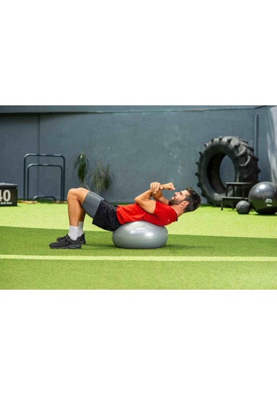 Slazenger Gymball 55 Cm Gri (Pompa Dahildir)