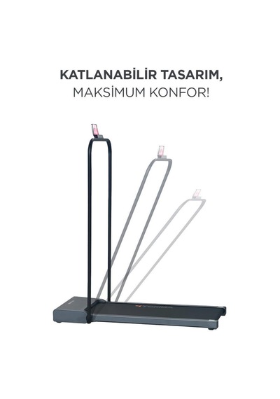 Torima VEP-1002 Ayarlanabilir Bluetoothlu Uzaktan Kumandalı Katlanabilir Yürüme Ve Koşu Bandı