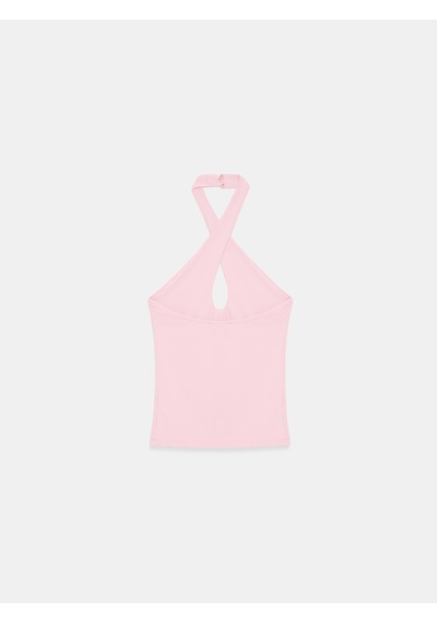 DİLVİN 21267 Halter Top-toz Pembe